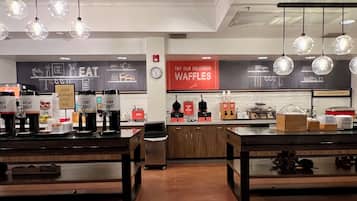 Free daily buffet breakfast