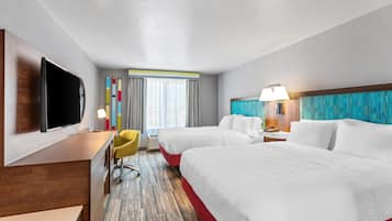 Room, 2 Queen Beds, Accessible, Non Smoking | Desk, blackout drapes, iron/ironing board, rollaway beds