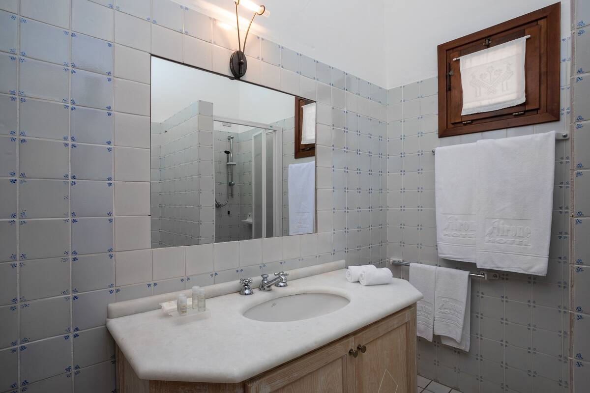 shower, free toiletries, hair dryer, bidet