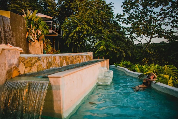 3 outdoor pools, open 7:00 AM to 10:00 PM, pool umbrellas, sun loungers