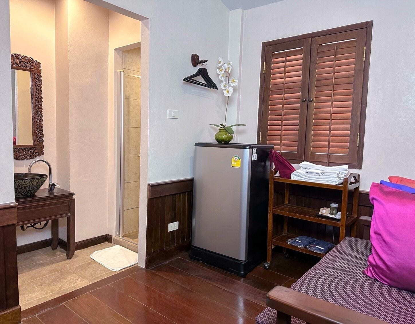 penthouse, patio, garden area | bathroom | rainfall showerhead, free toiletries, hair dryer, bathrobes