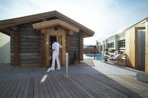 カップル用トリートメントルーム、サウナ、ホットタブ、スチームサウナ、トルコ風呂 / ハマム、ボディ トリートメント