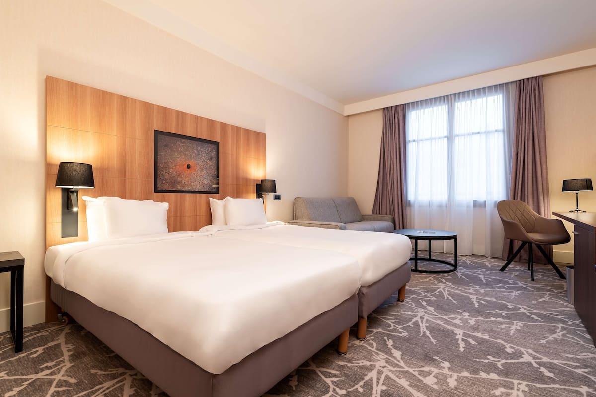 Ropa de cama de alta calidad y minibar