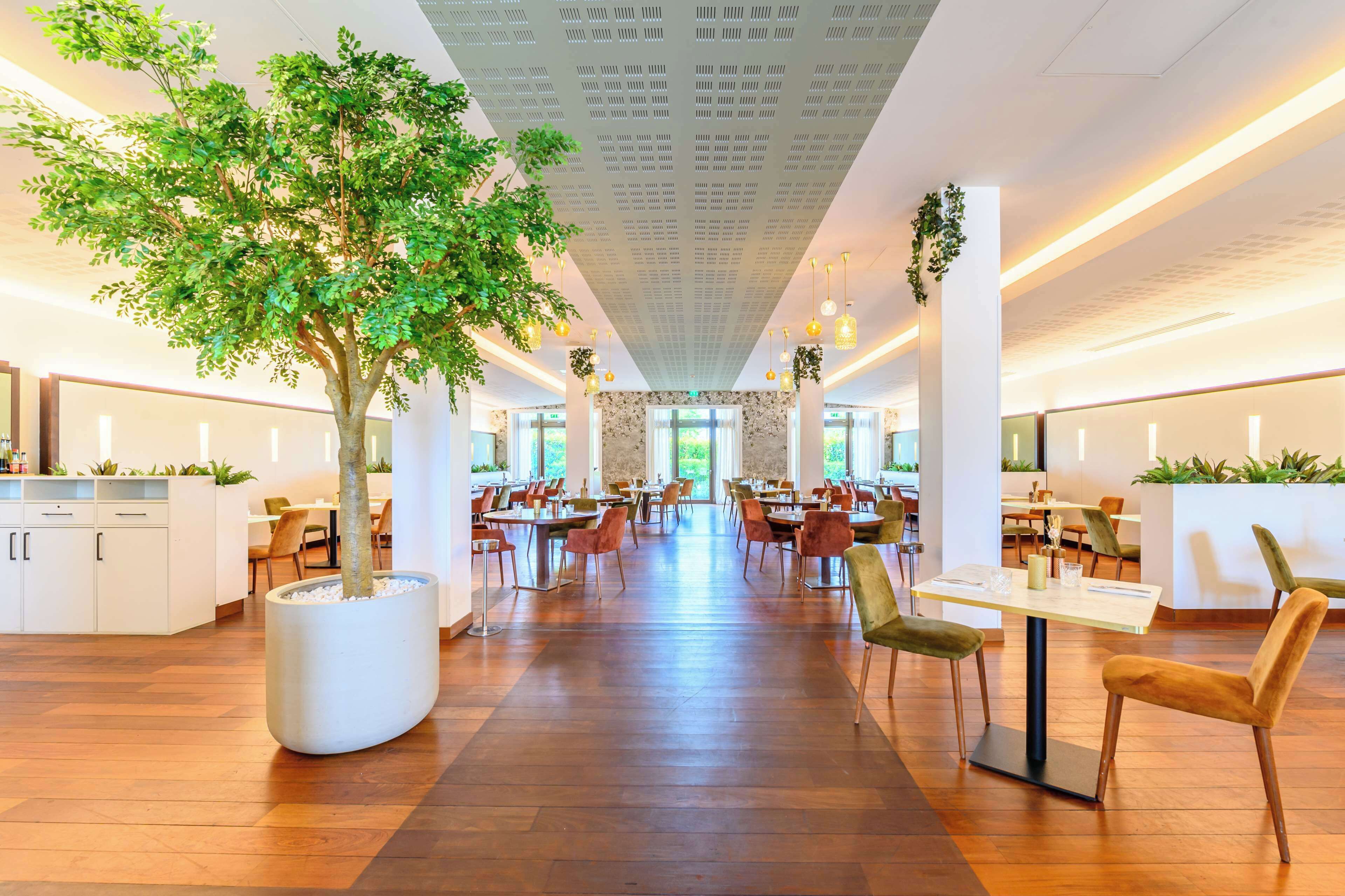 breakfast served, garden views