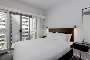 Deluxe Two Bedroom Apartment | Pillowtop beds, in-room safe, desk, laptop workspace