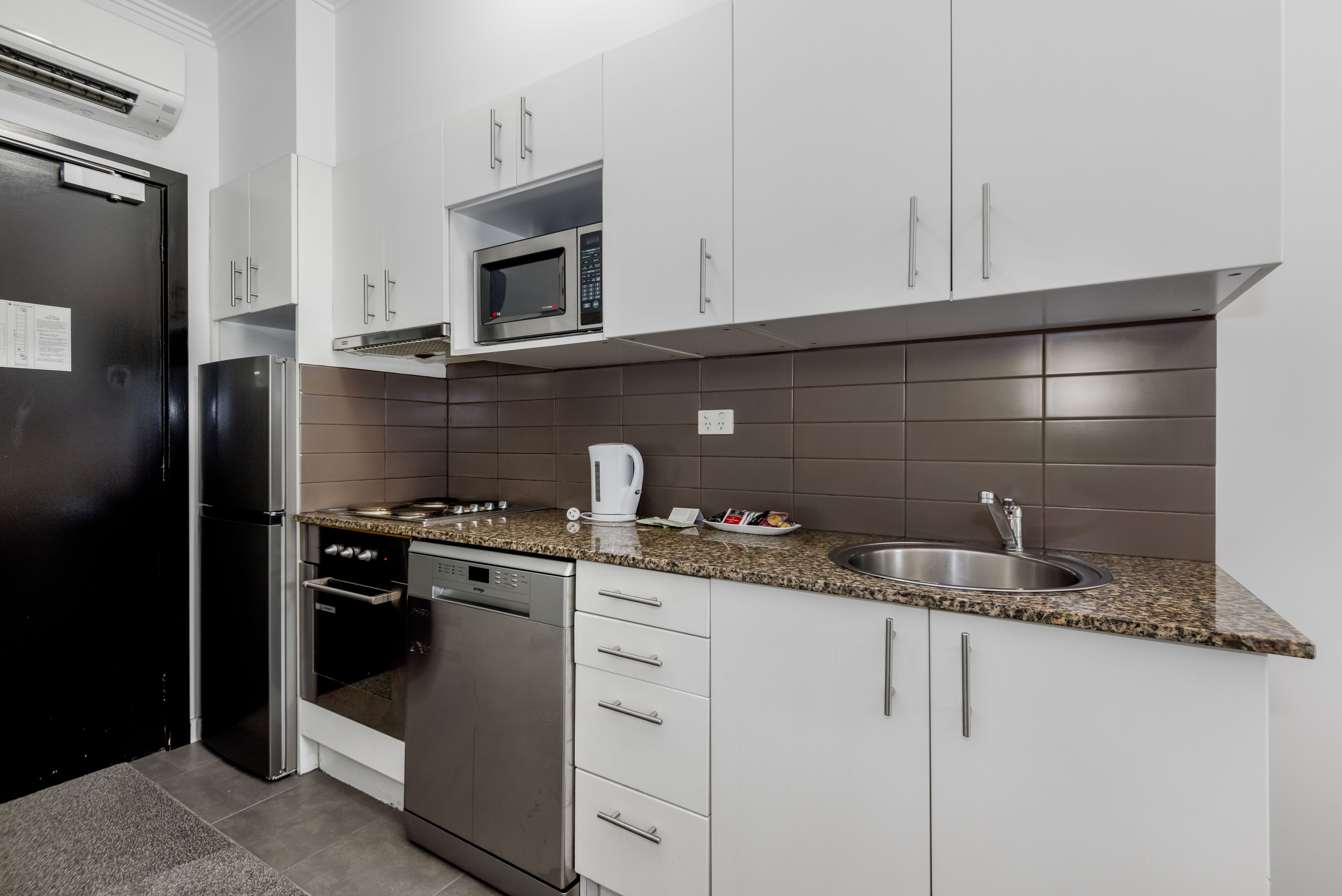 standard two bedroom apartment | private kitchenette | fridge, coffee/tea maker, electric kettle