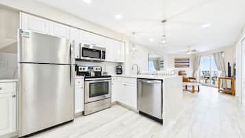 Appart'hÎtel Premium, balcon, vue océan (Gulf Front) | Cuisine privée