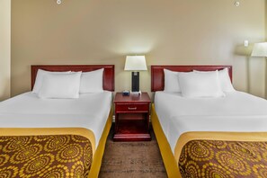 Standard Room, 2 Queen Beds, Non Smoking | Desk, soundproofing, iron/ironing board, WiFi