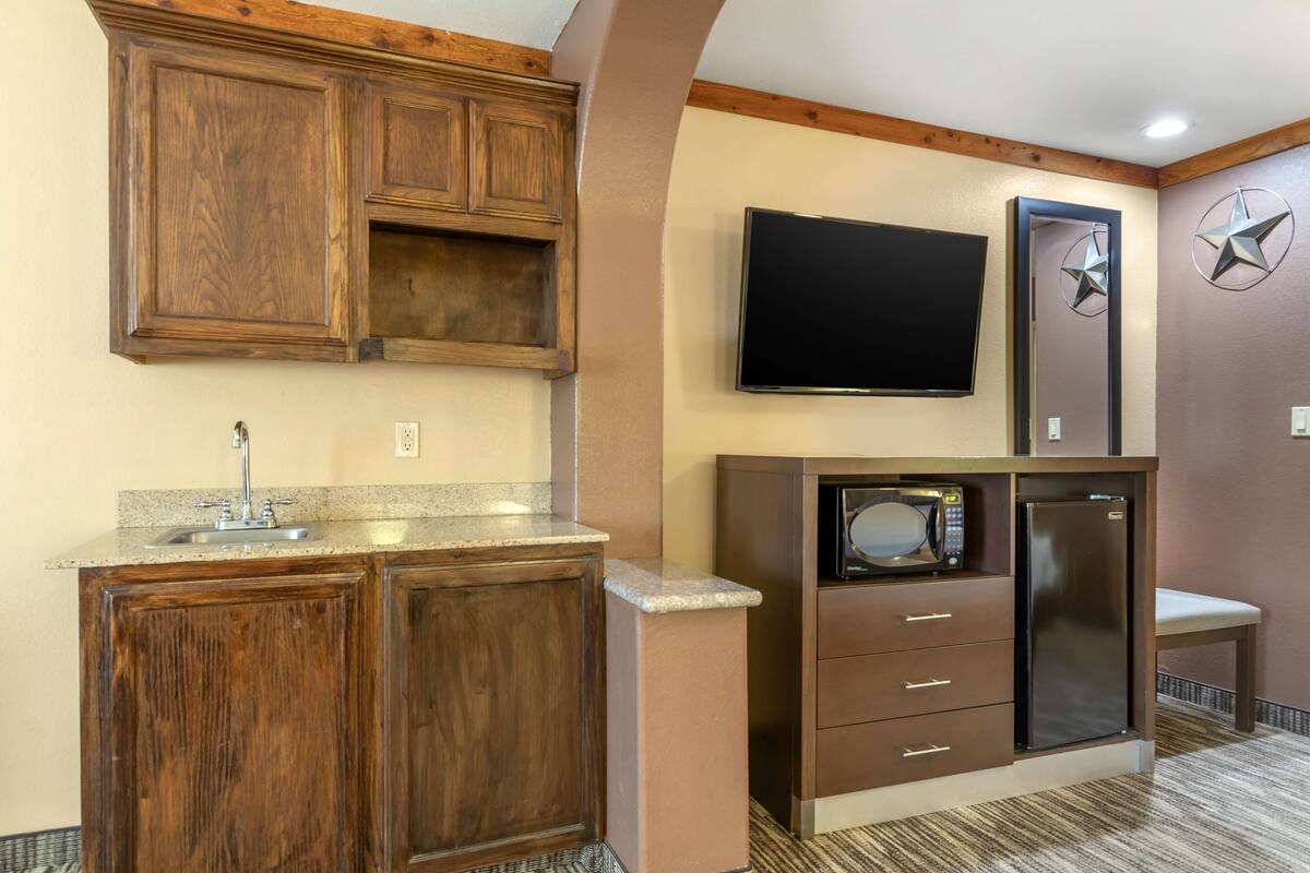 standard room, 1 king bed, non smoking, refrigerator & microwave (with sofabed;oversized room) | desk, laptop workspace, iron/ironing board, internet