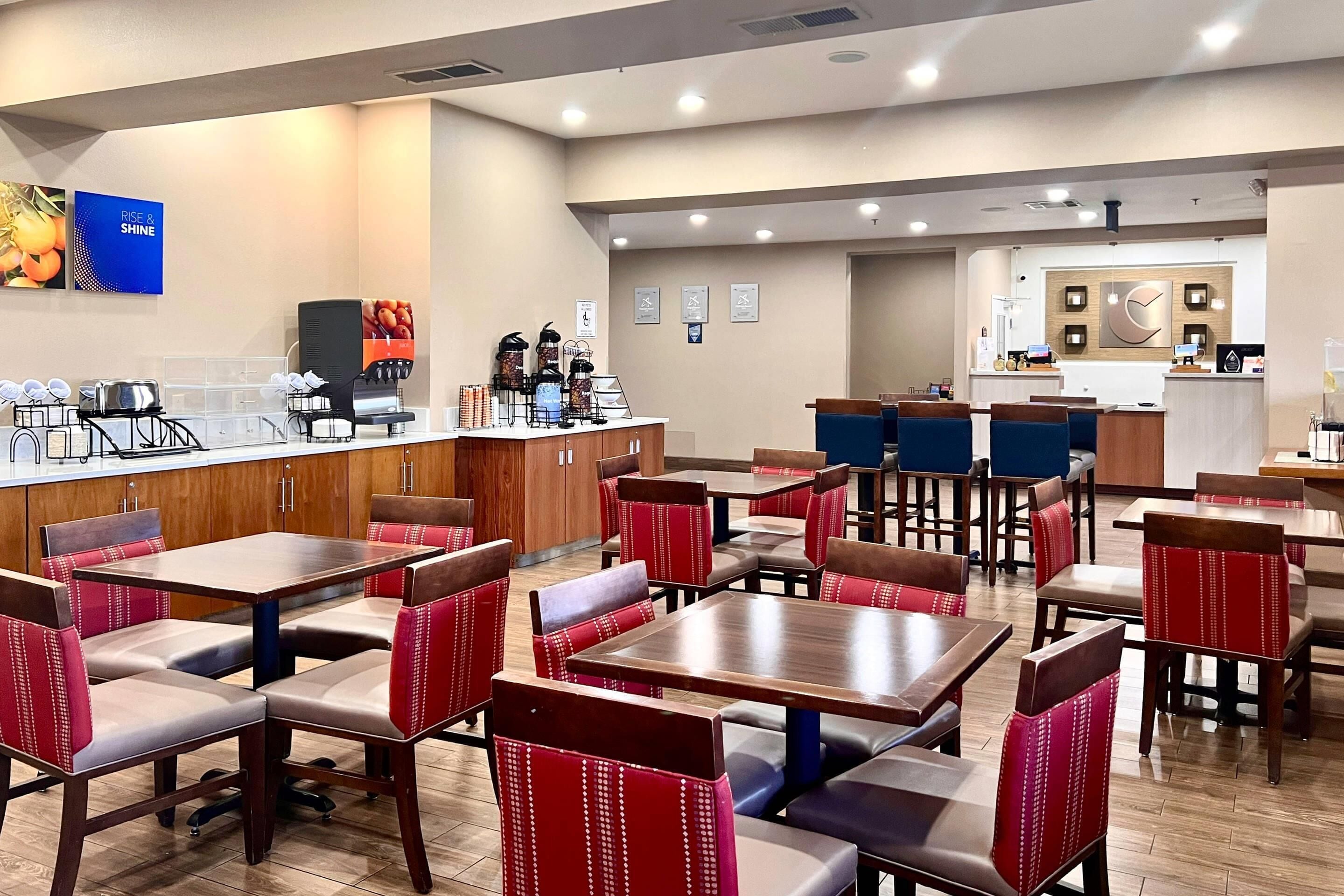 Free daily full breakfast 