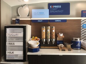 Free daily buffet breakfast