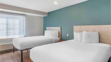 Standard Studio, 2 Queen Beds, Non Smoking, Refrigerator & Microwave | Desk, laptop workspace, iron/ironing board, free WiFi