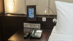 Down duvets, free minibar, in-room safe, desk