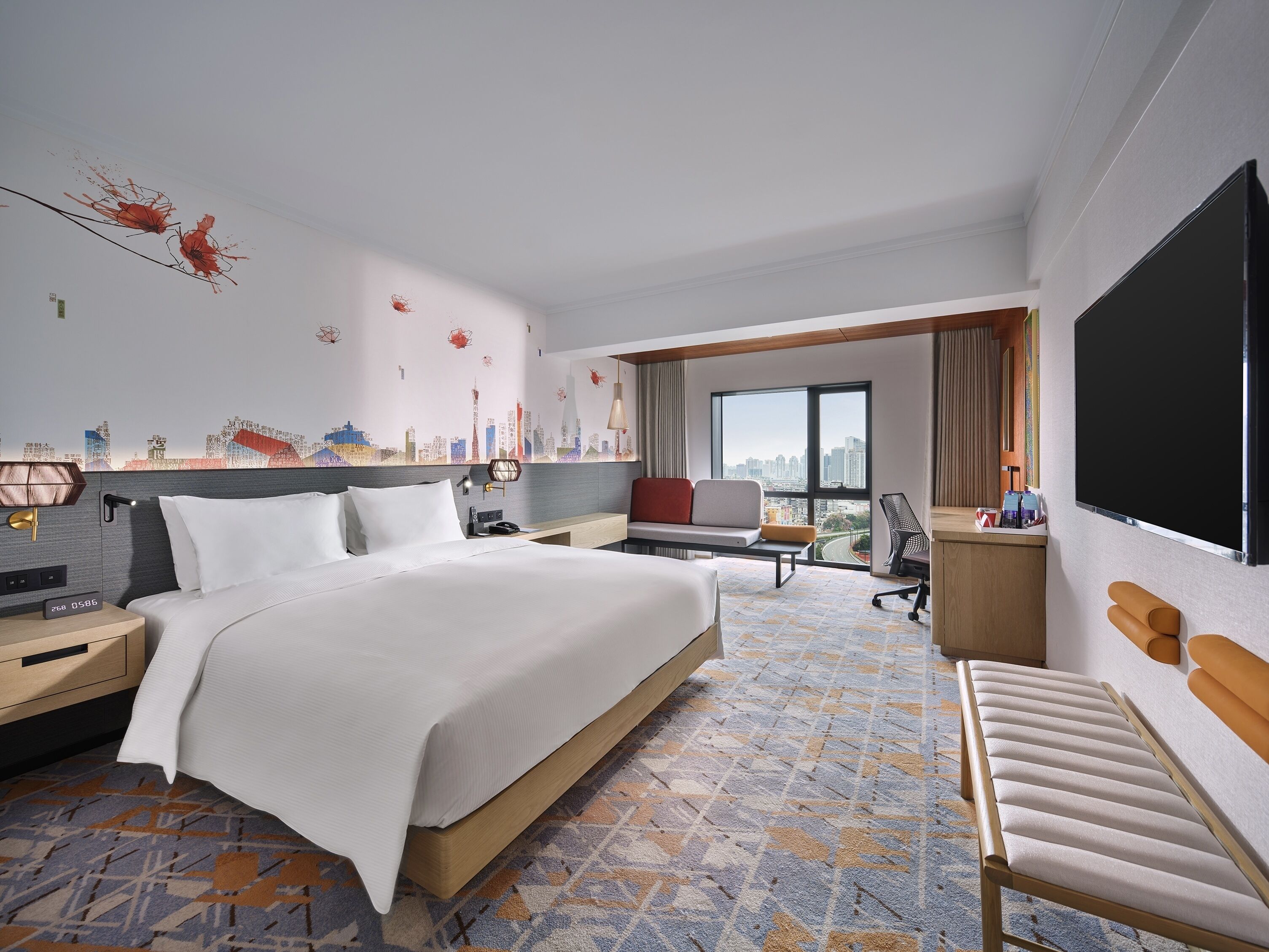 king guest room city view | view from room