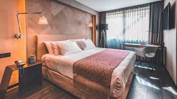 Premium-værelse | Premium-sengetøj, dundyner, senge med topmadrasser