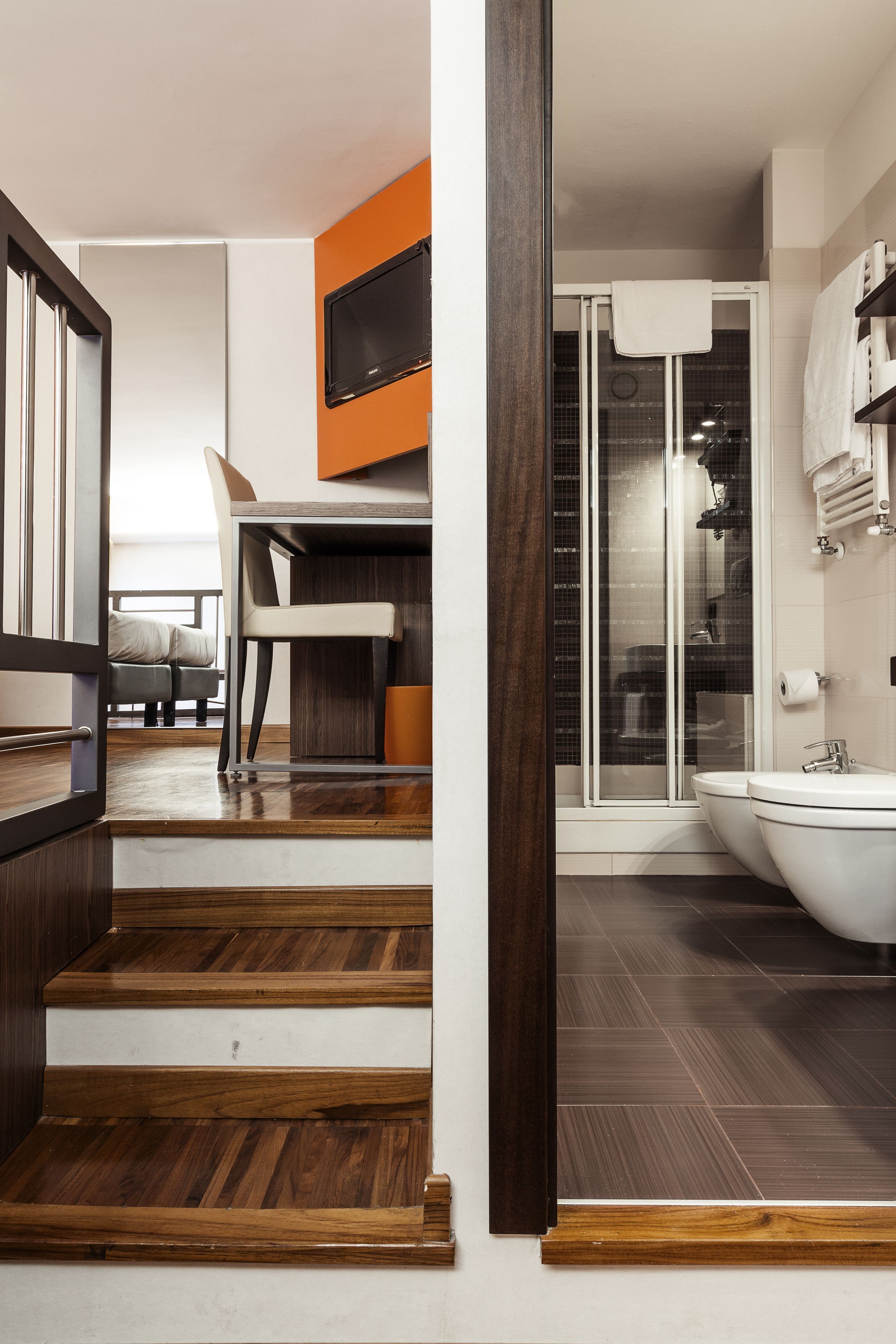 Down comforters, minibar, in-room safe, desk