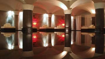 Turkish bath, body treatments, hydrotherapy, aromatherapy, facials