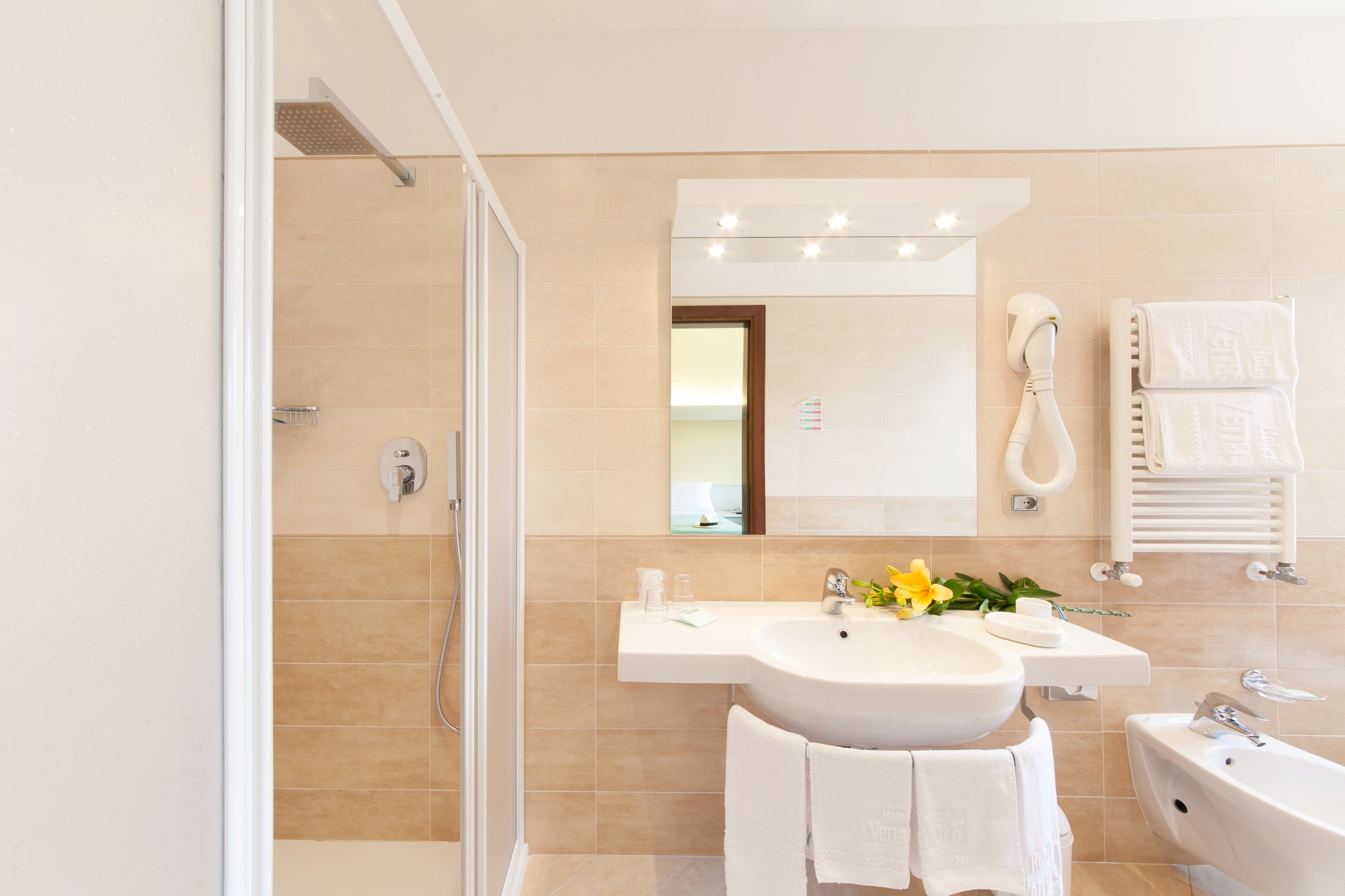 double or twin room | bathroom | hair dryer, bidet, towels