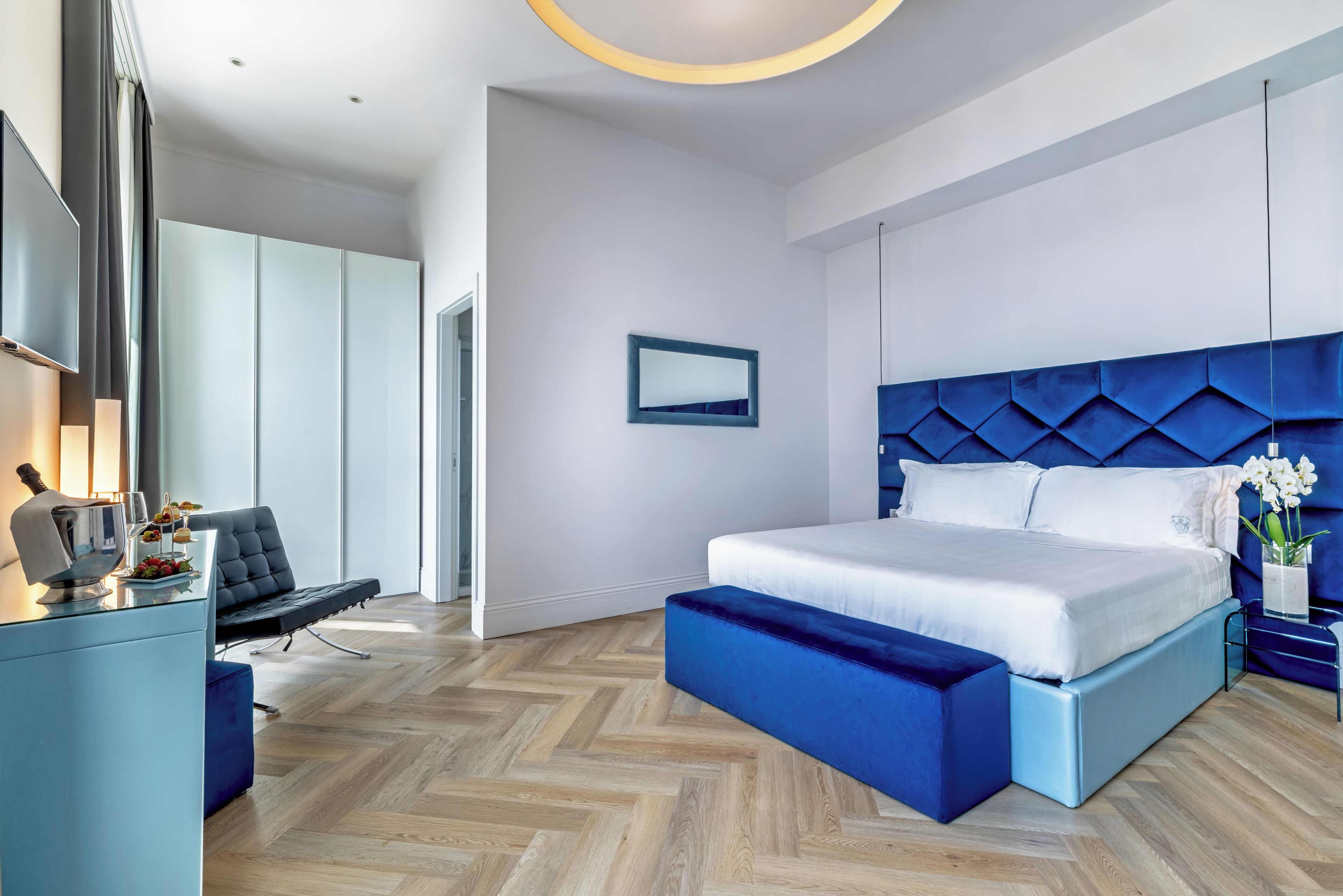 Grand-Doppelzimmer, Meerblick (Matrimoniale) | Hochwertige Bettwaren, Pillowtop-Betten, Minibar, Zimmersafe