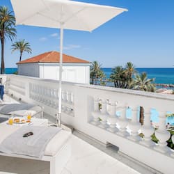 White Pearl Terrace Suite, Sea View | Terrace/patio