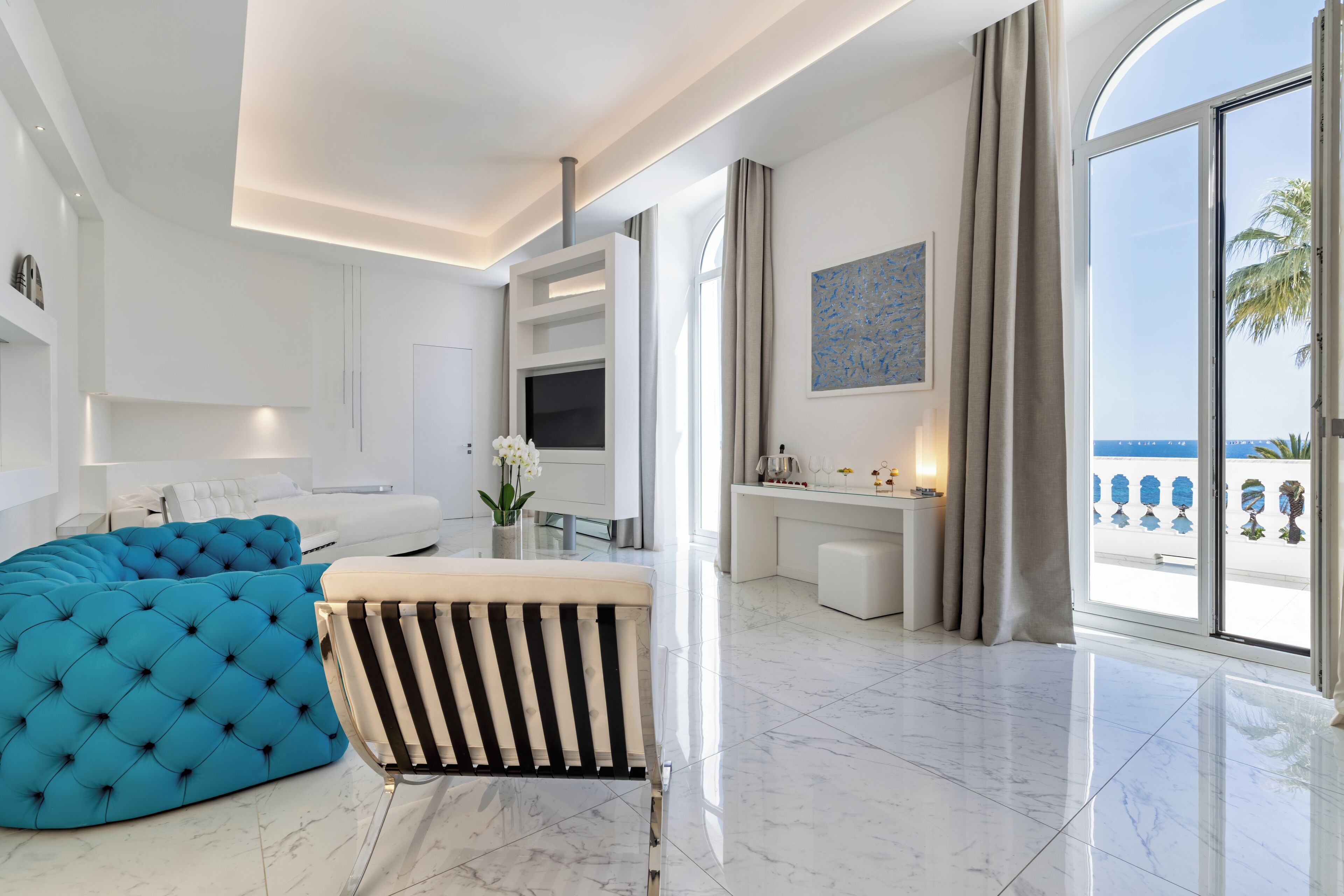 White Pearl Terrace Suite, Sea View | Hochwertige Bettwaren, Pillowtop-Betten, Minibar, Zimmersafe