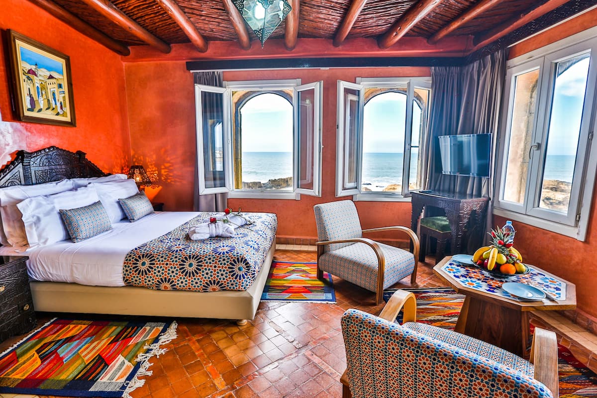 Suite, uitzicht op zee (Mini) | Een kluis op de kamer, gratis babybedden, gratis wifi, beddengoed
