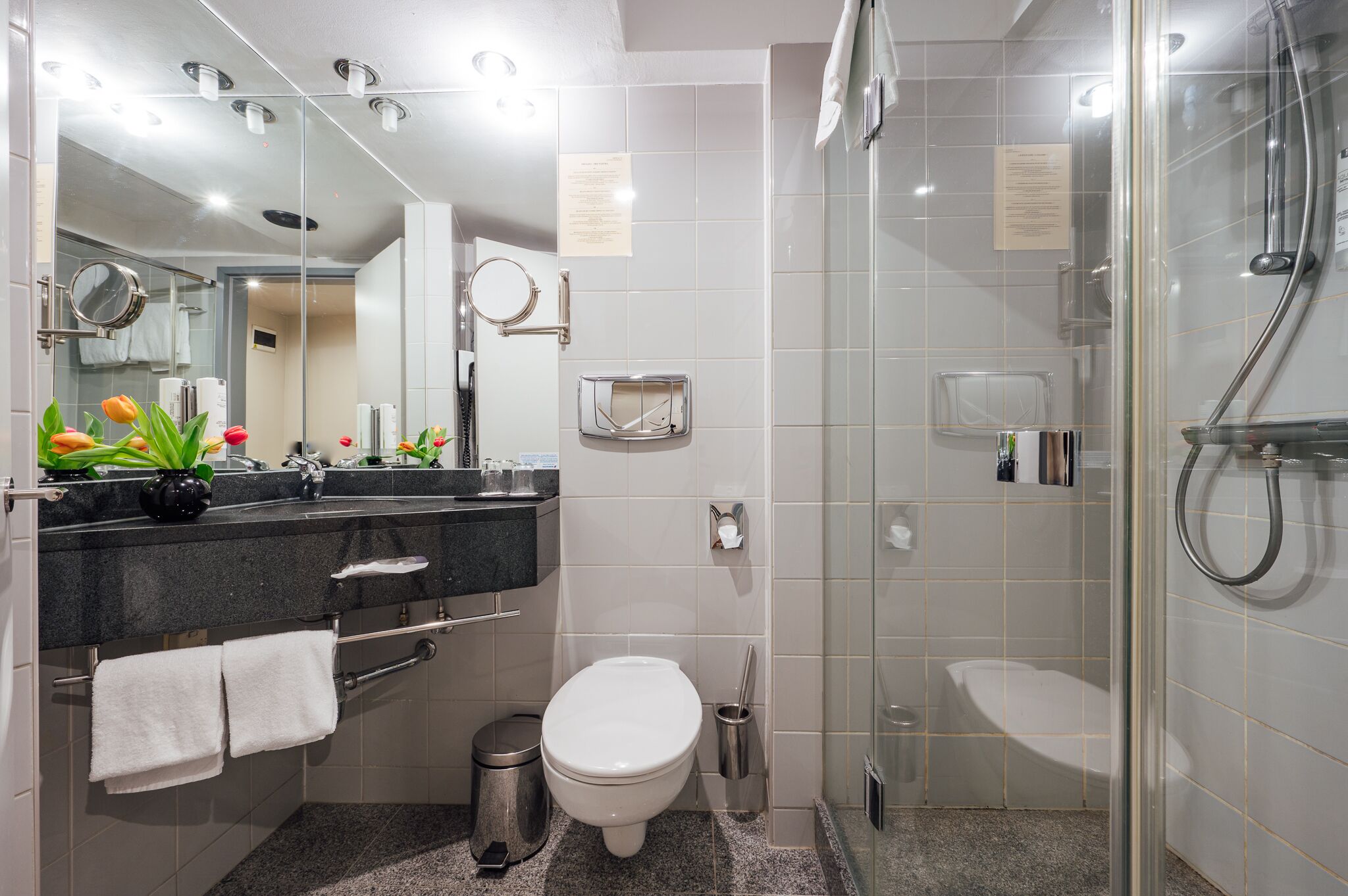 spacious urban | bathroom | shower, rainfall showerhead, free toiletries, hair dryer