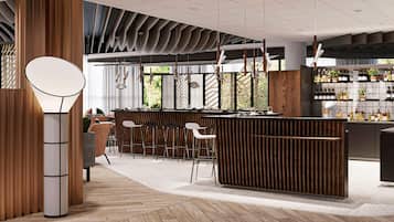 Se sirven desayunos, comidas y cocina francesa con vista a la alberca