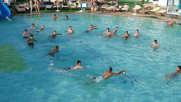 2 outdoor pools, open 8:00 AM to 5:30 PM, pool umbrellas, sun loungers