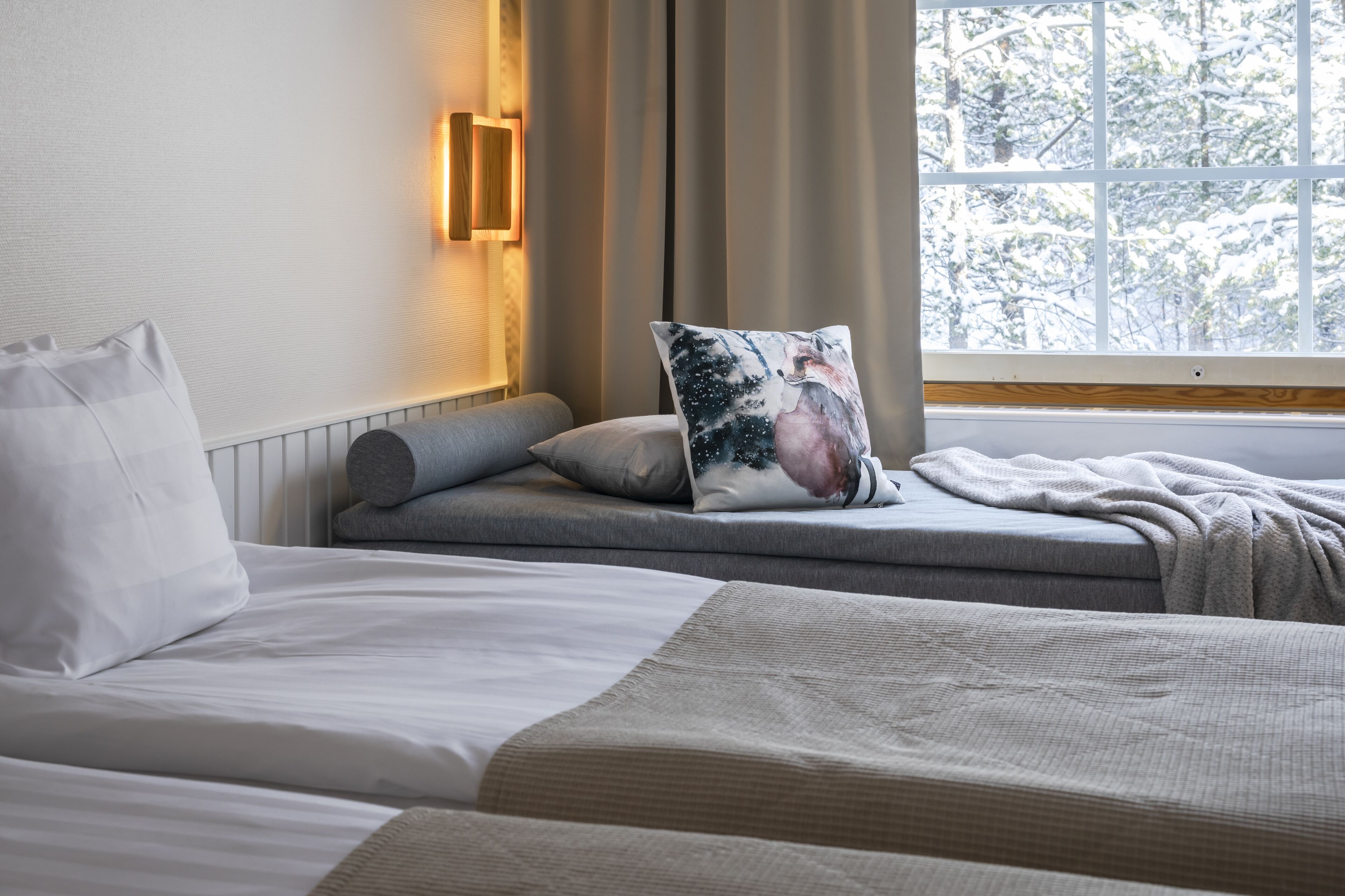 comfort twin room | laptop workspace, blackout curtains, free cots/infant beds, free wifi