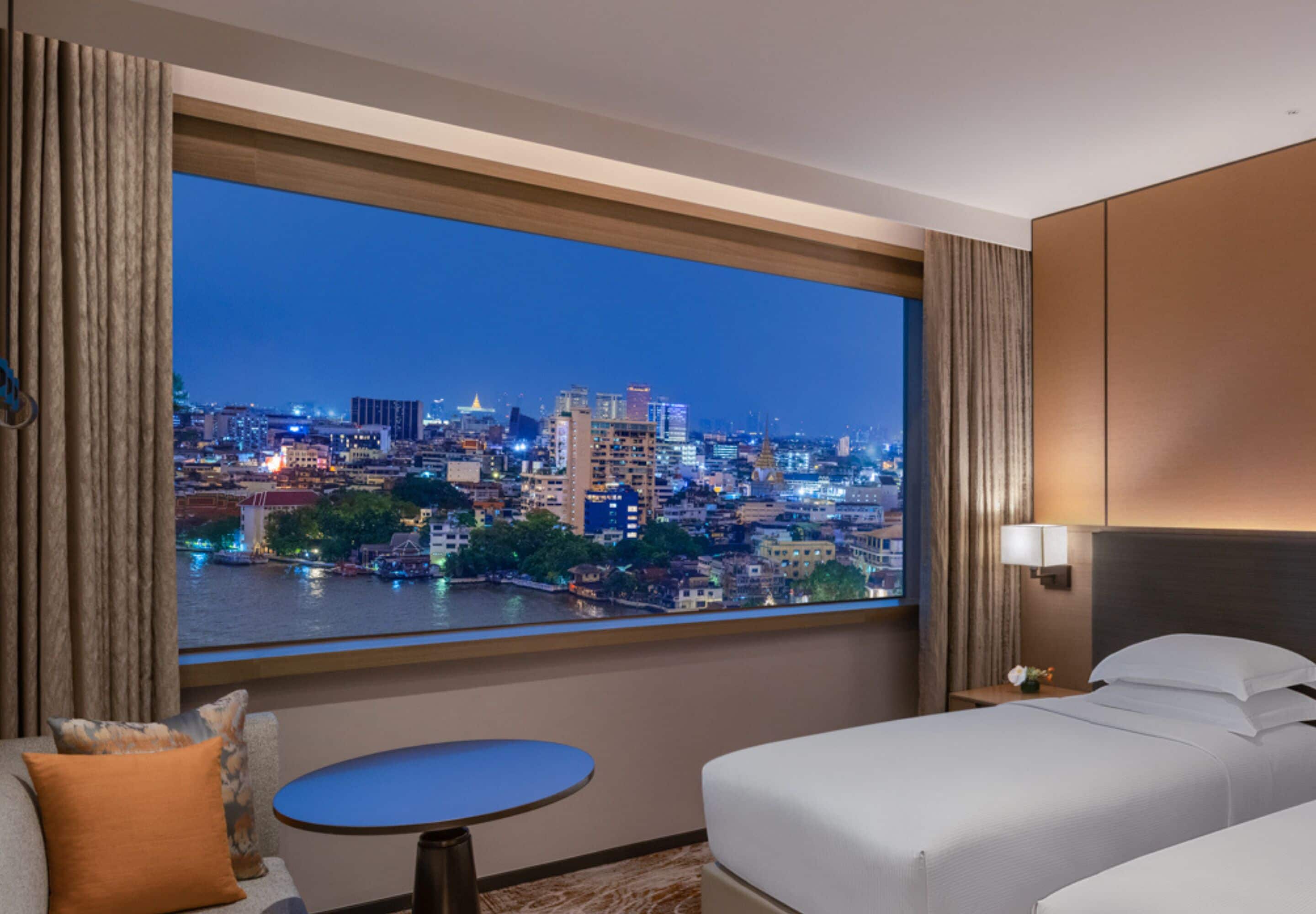 デラックス ツインルーム リバービュー | 羽毛の掛け布団、ミニバー、セーフティボックス (室内)、遮光カーテン