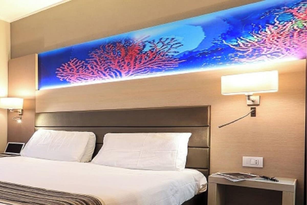 Desk, laptop workspace, free WiFi, bed sheets