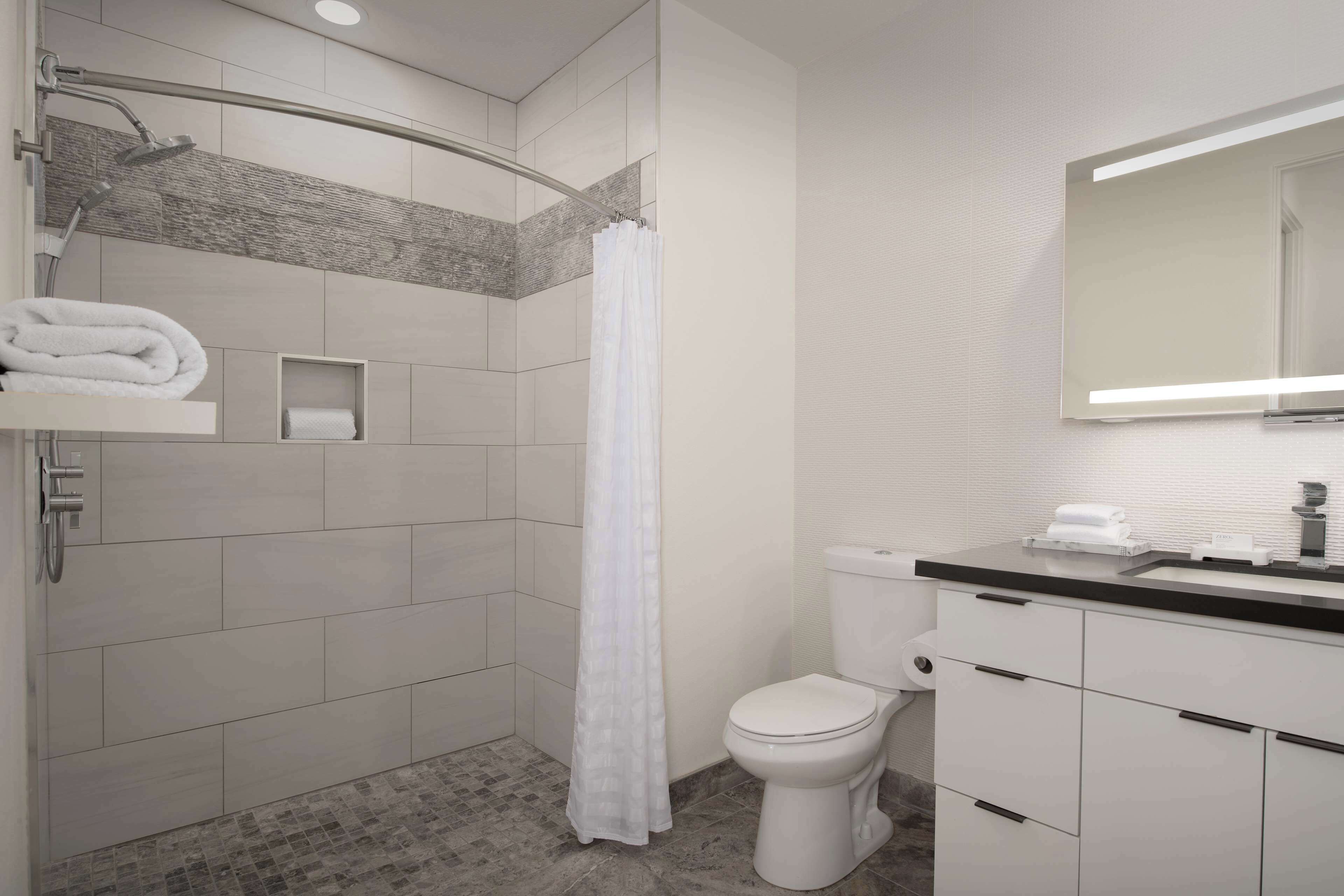suite, 2 queen beds, non smoking | bathroom shower