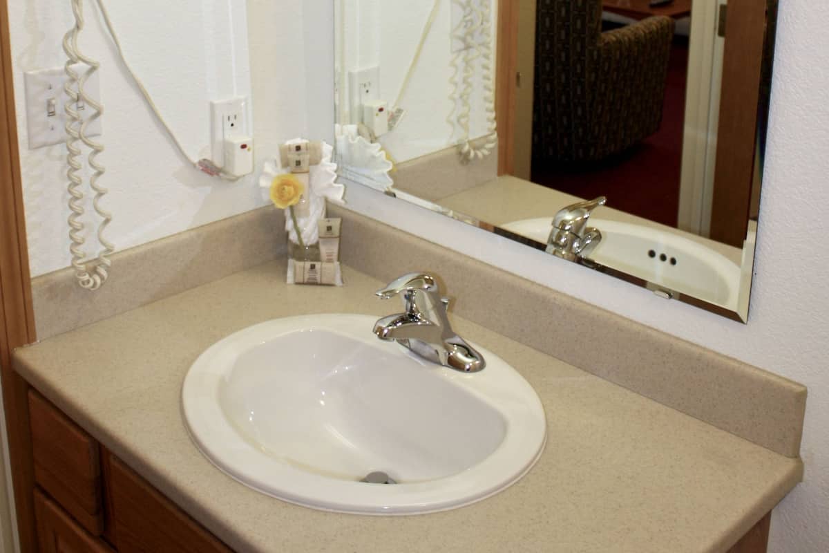 suite, 2 queen beds | bathroom sink