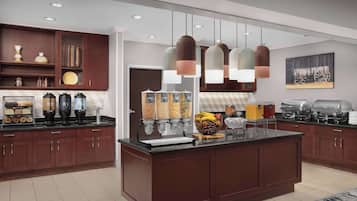 Free daily buffet breakfast