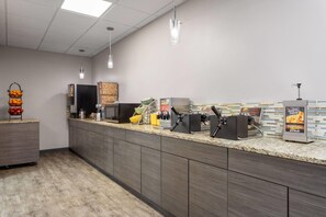 Free daily on-the-go breakfast 