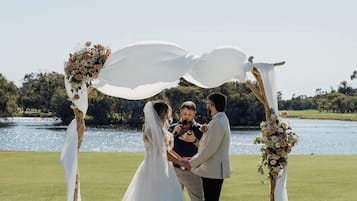 Área de bodas al aire libre