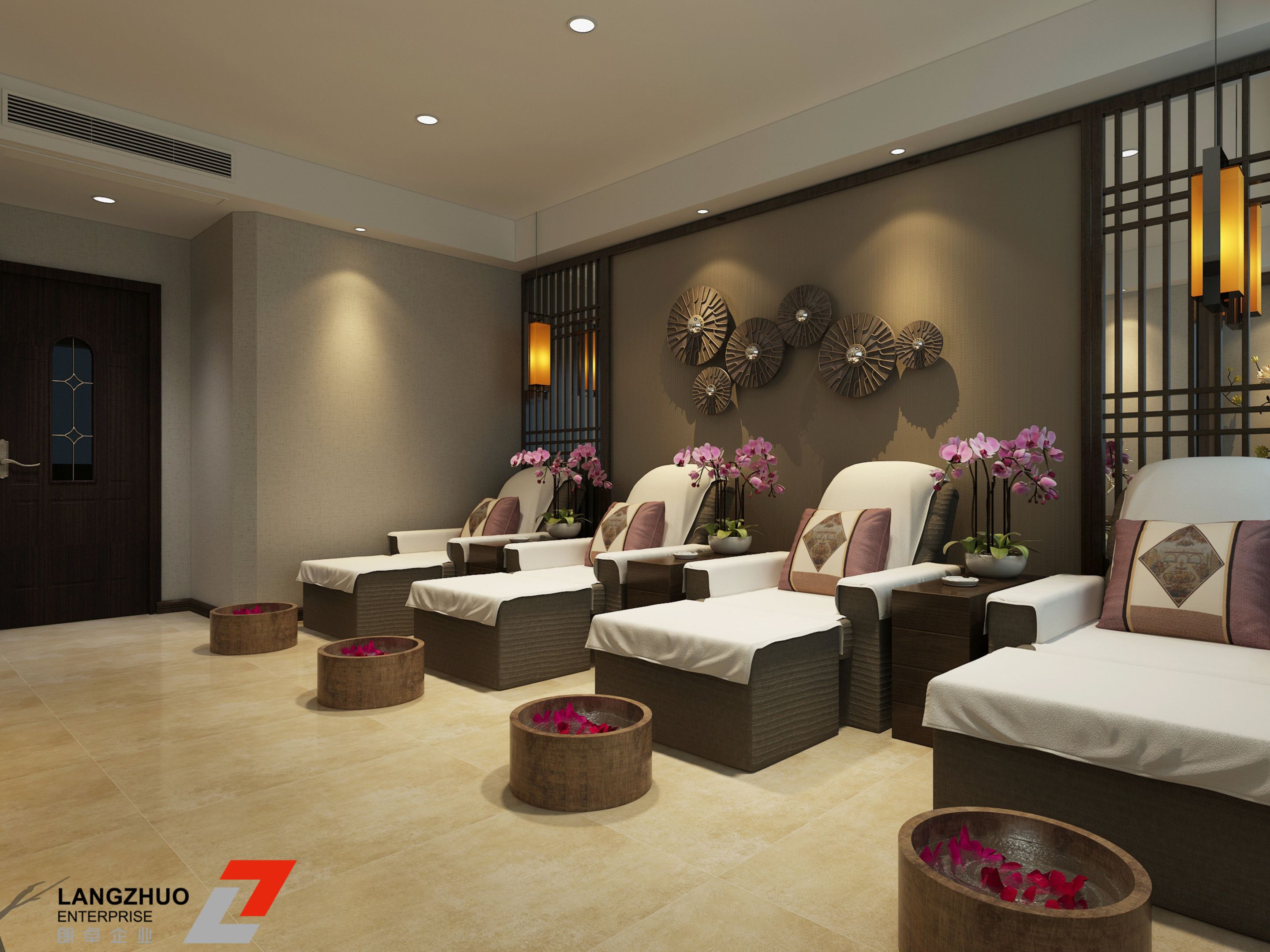 outdoor treatment area