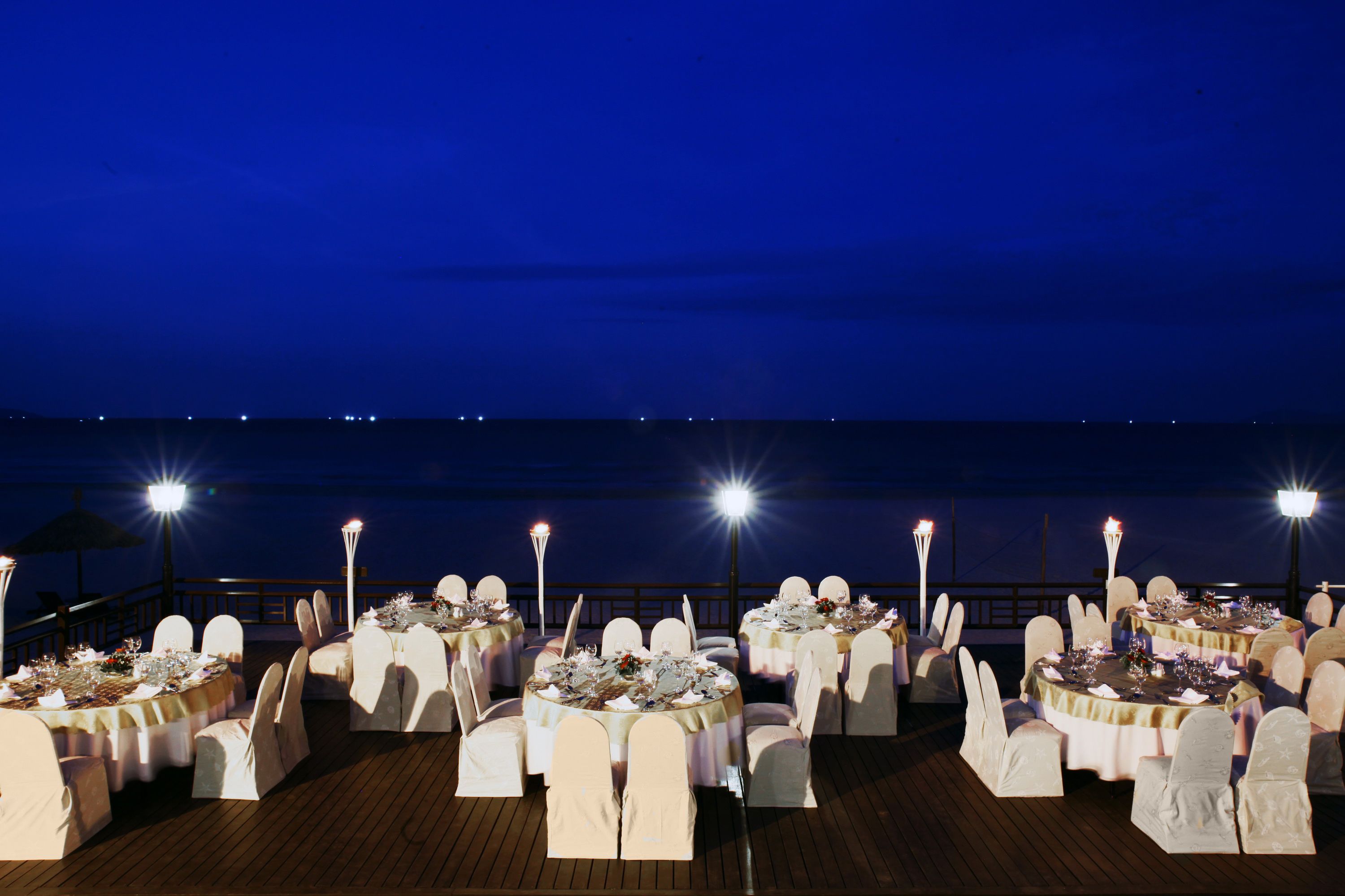 outdoor wedding area