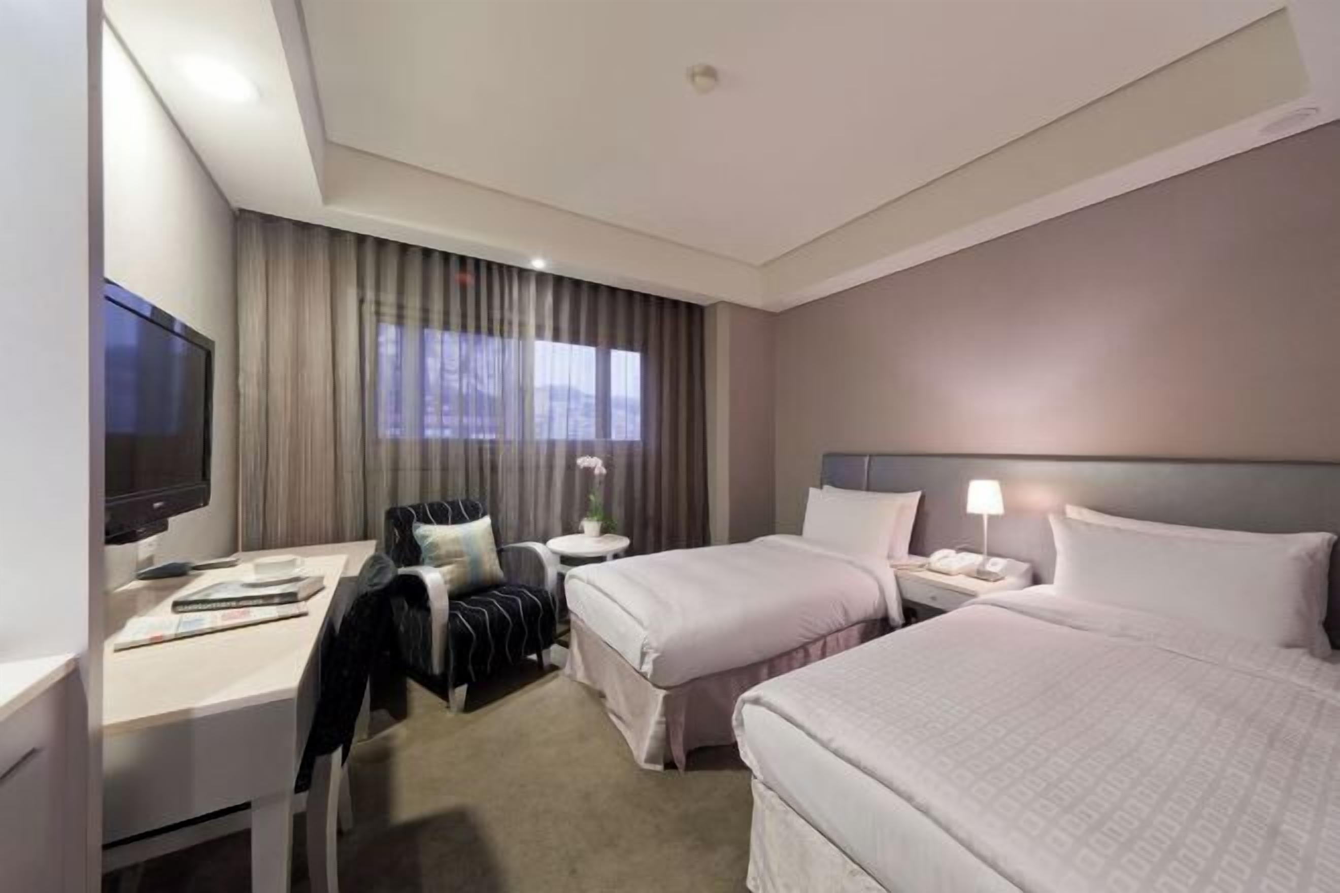 羽絨被、遮光窗簾/窗簾、免費 Wi-Fi、床單