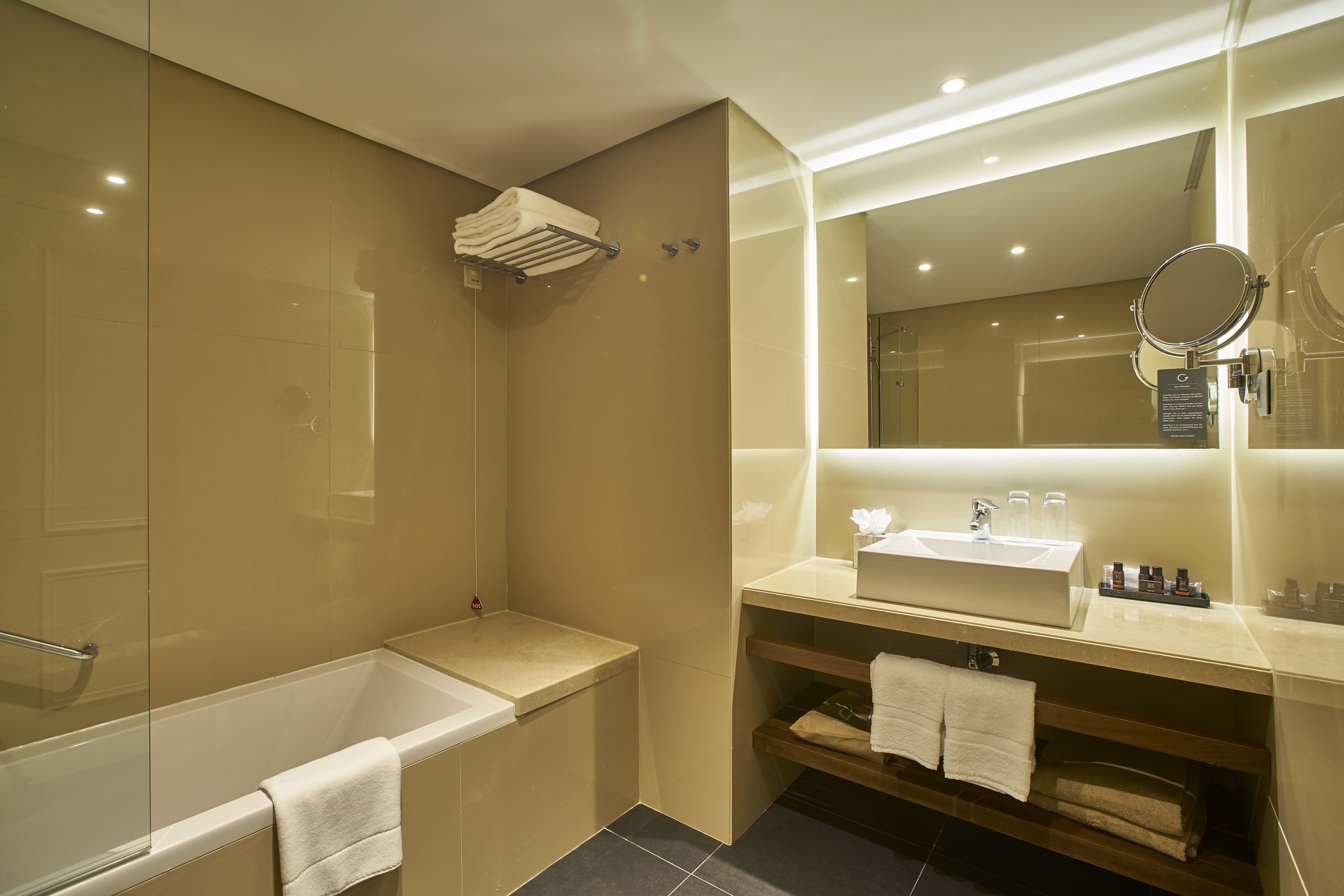 free toiletries, hair dryer, bathrobes, bidet