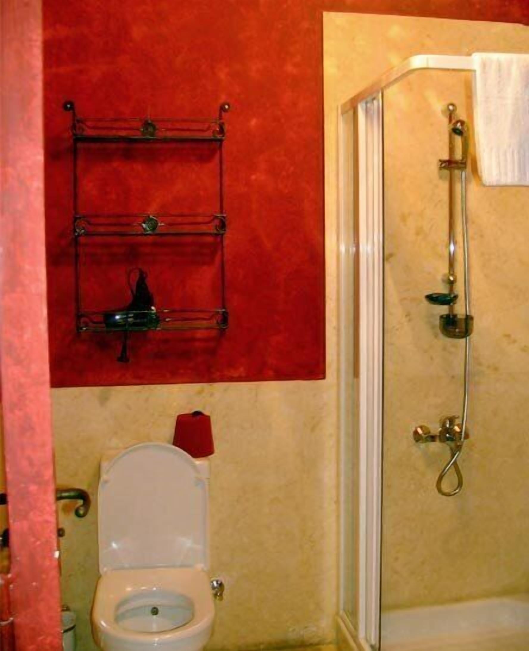 shower, free toiletries, hair dryer, dressing gowns