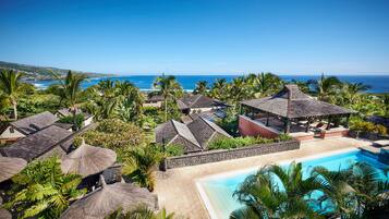 Vue depuis lâhĂ©bergement