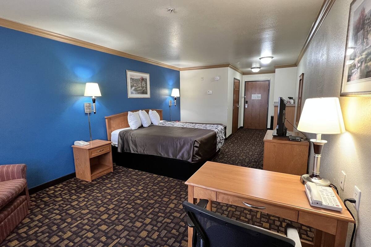 standard room, 1 king bed, non smoking | desk, iron/ironing board, free cots/infant beds, rollaway beds