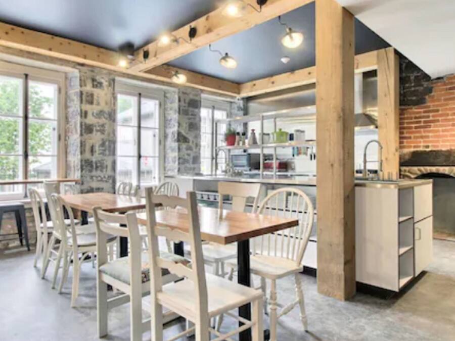 Free daily self-service breakfast