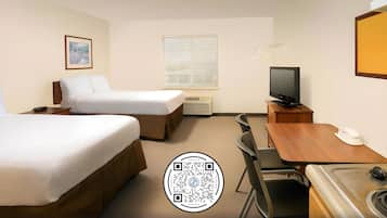 Wifi gratis, ropa de cama y despertador