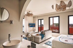 Suite, Ocean View | Living area - Three Corners Ocean View Hotel Prestige - Adults Only (El Gouna)