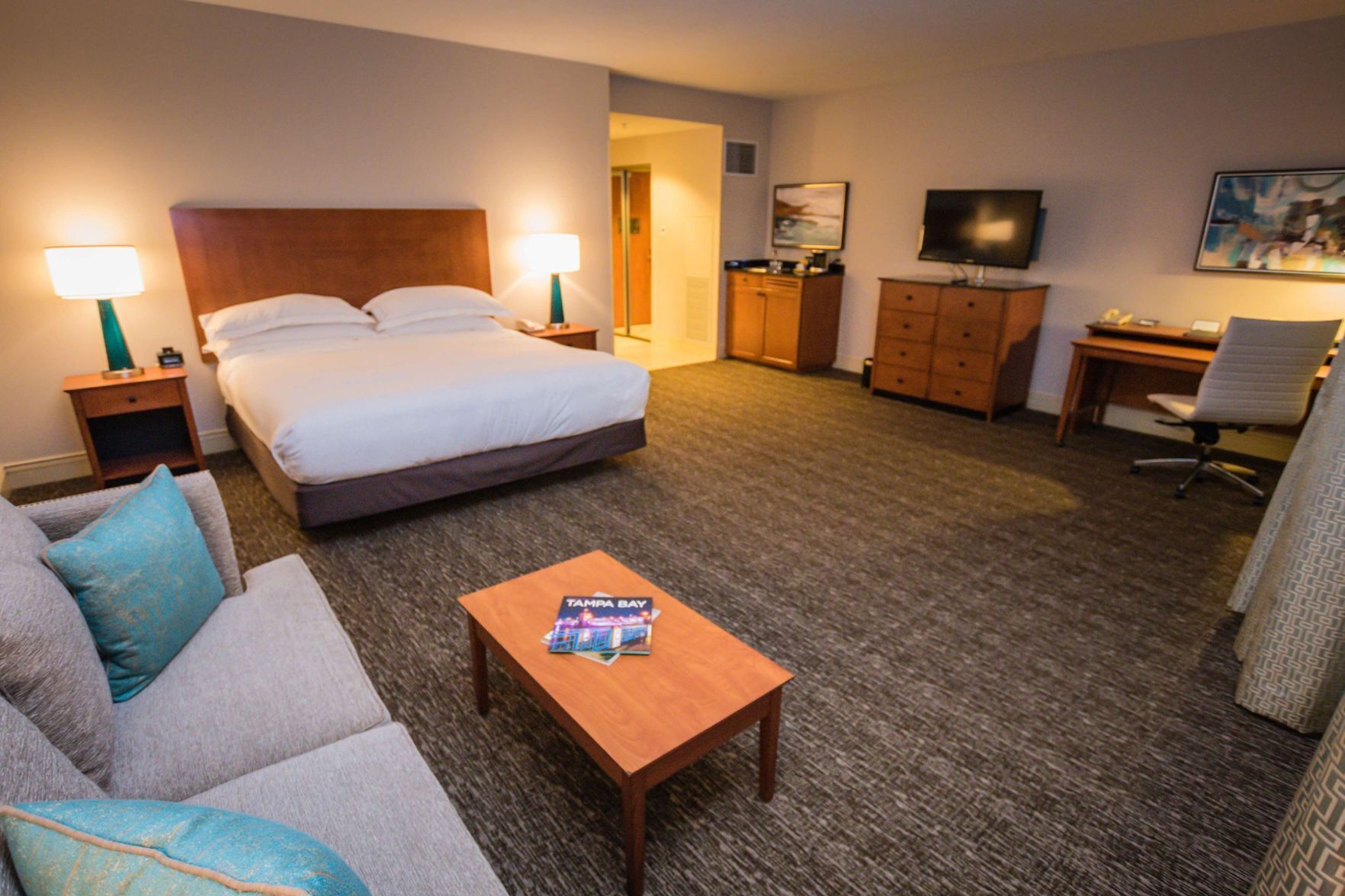 Premium bedding, pillow-top beds, in-room safe, desk