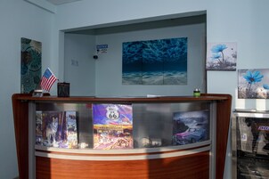 Check-in/check-out kiosk