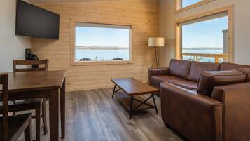 Deluxe Cabin, Multiple Beds, River View (Two Bedroom Cabin) | Living area